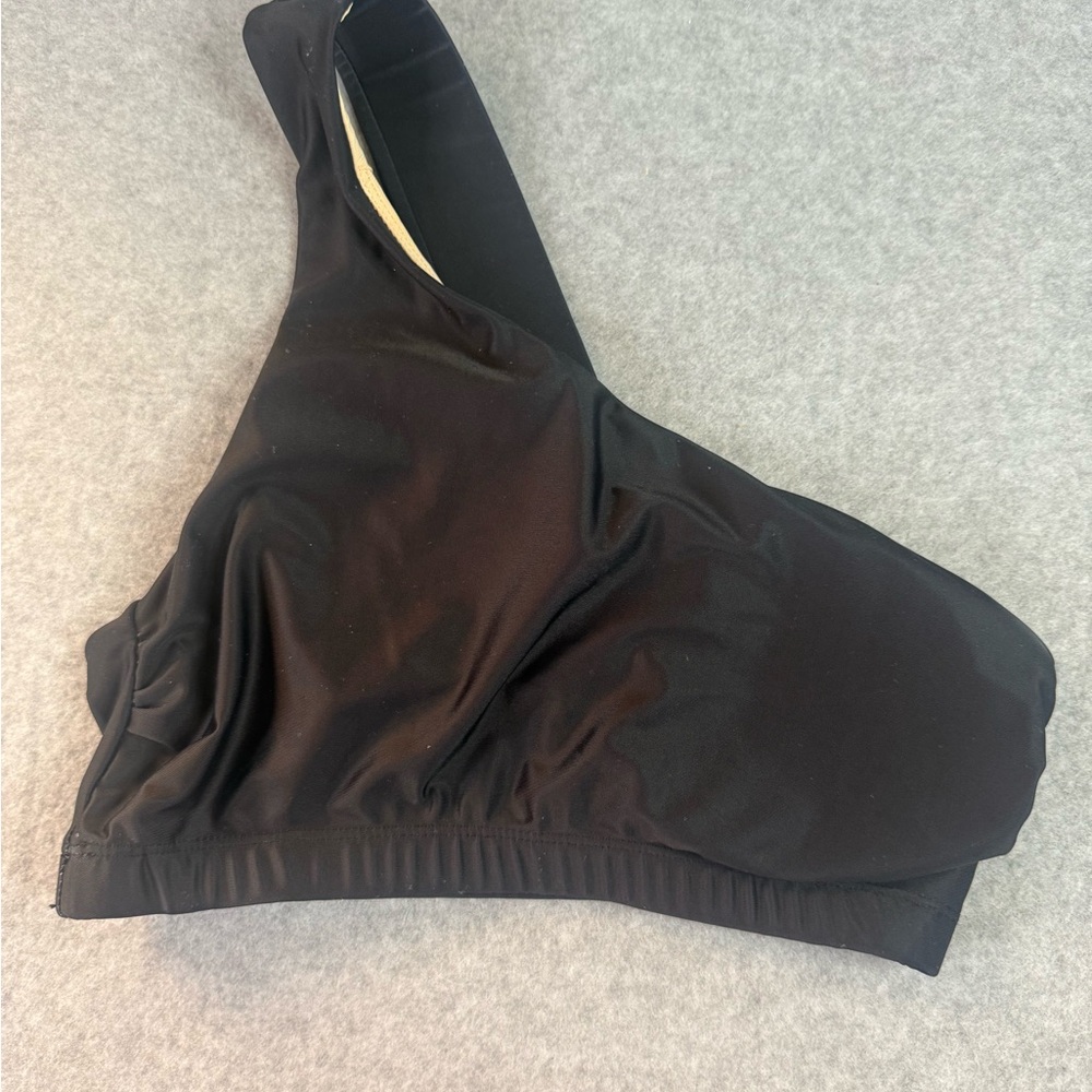 Nani Black One-Shoulder Women’s Swim Top XS